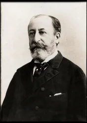 Porträt von Camille Saint Saens (1835-1921), französischer Komponist, Organist, Dirigent und Pianist